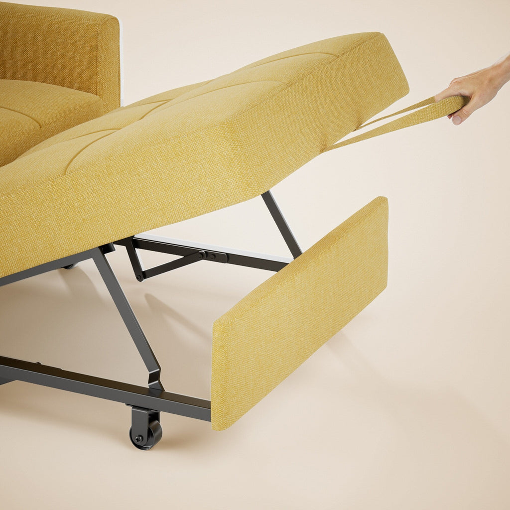 3-in-1 verstellbares Schlafsofa, Ausziehsessel-Sofa, wandelbares Klappbett für das Wohnzimmer