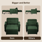 3-in-1 verstellbares Schlafsofa, Ausziehsessel-Sofa, wandelbares Klappbett für das Wohnzimmer