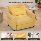 3-in-1 verstellbares Schlafsofa, Ausziehsessel-Sofa, wandelbares Klappbett für das Wohnzimmer