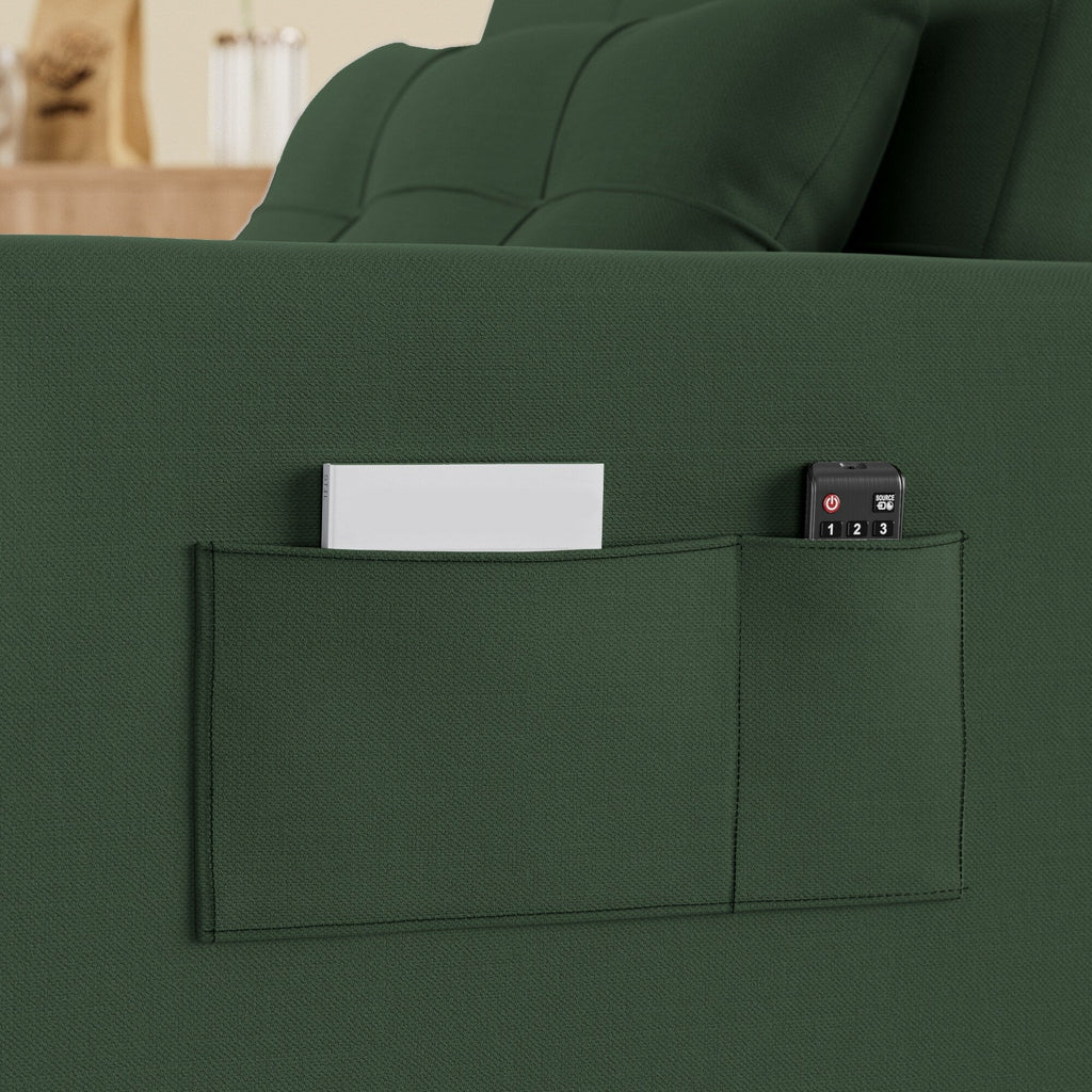 3-in-1 verstellbares Schlafsofa, Ausziehsessel-Sofa, wandelbares Klappbett für das Wohnzimmer