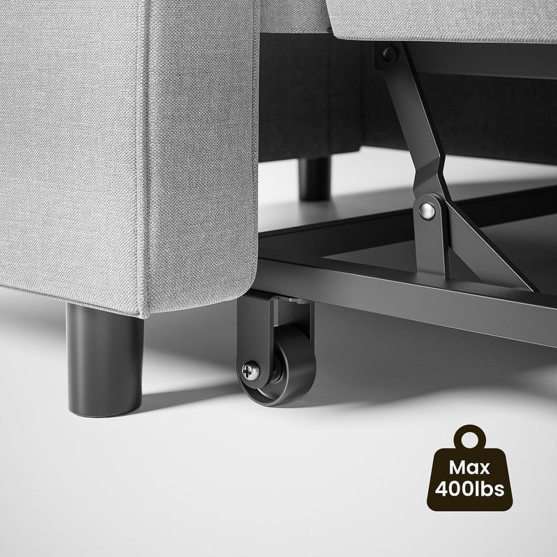 3-in-1 verstellbares Schlafsofa, Ausziehsessel-Sofa, wandelbares Klappbett für das Wohnzimmer