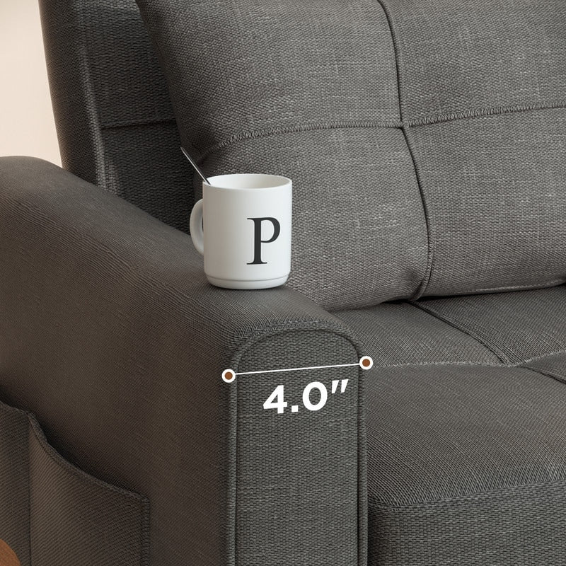 3-in-1 verstellbares Schlafsofa, Ausziehsessel-Sofa, wandelbares Klappbett für das Wohnzimmer