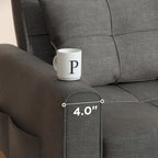 3-in-1 verstellbares Schlafsofa, Ausziehsessel-Sofa, wandelbares Klappbett für das Wohnzimmer