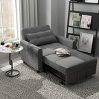 3-in-1 verstellbares Schlafsofa, Ausziehsessel-Sofa, wandelbares Klappbett für das Wohnzimmer