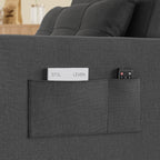 3-in-1-Schlafsofa, ausziehbarer Sessel, wandelbare, verstellbare, faltbare Polsterliege