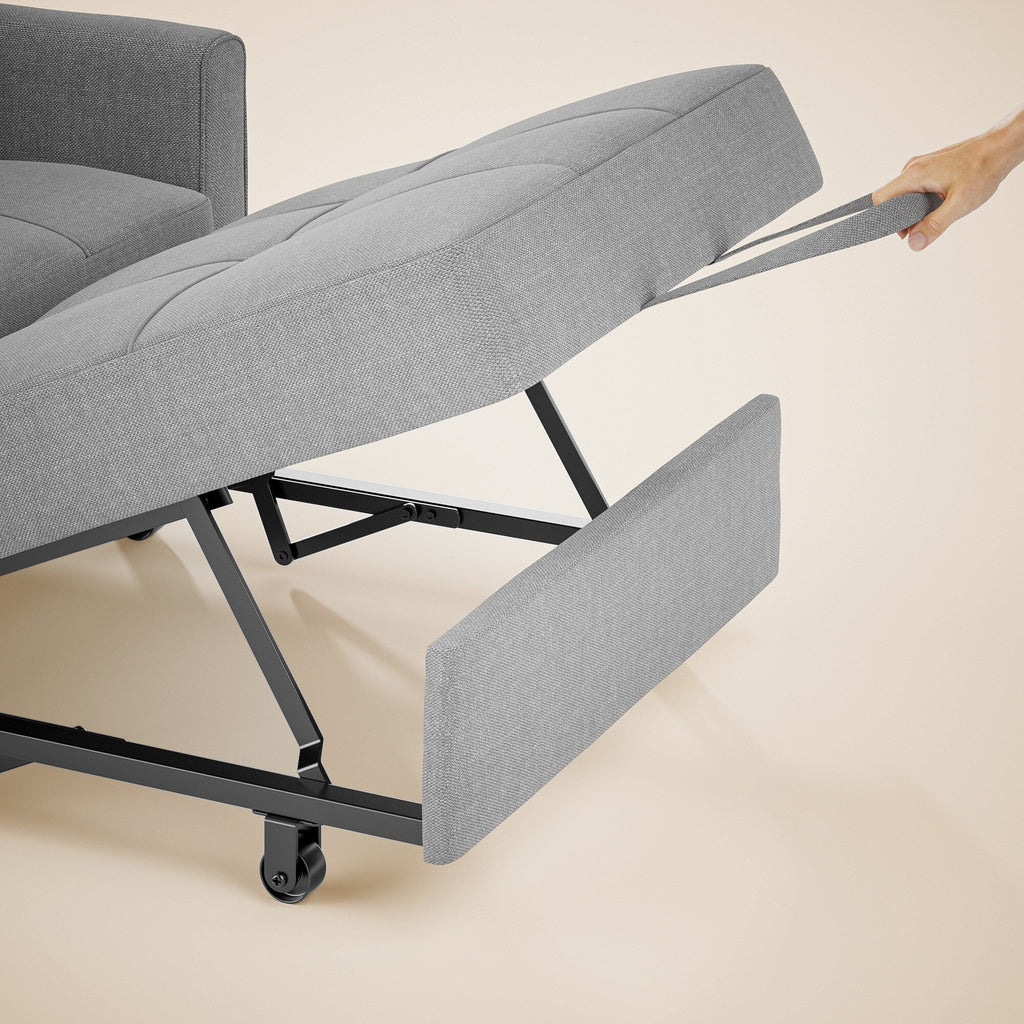 3-in-1-Schlafsofa, ausziehbarer Sessel, wandelbare, verstellbare, faltbare Polsterliege