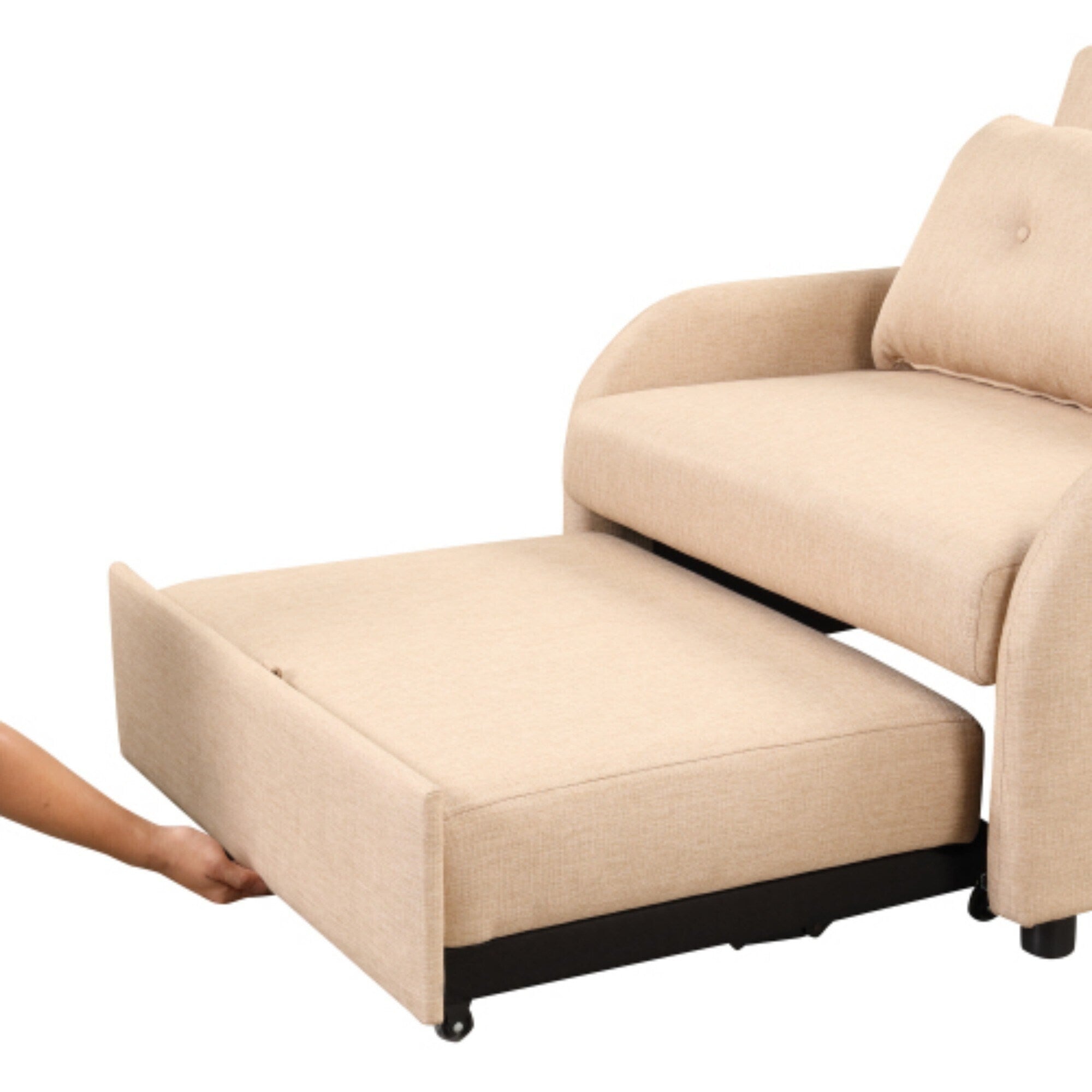 3-in-1-Schlafsofa mit ausziehbarem Tisch und USB-Anschlüssen von Harper&amp;Bright Designs