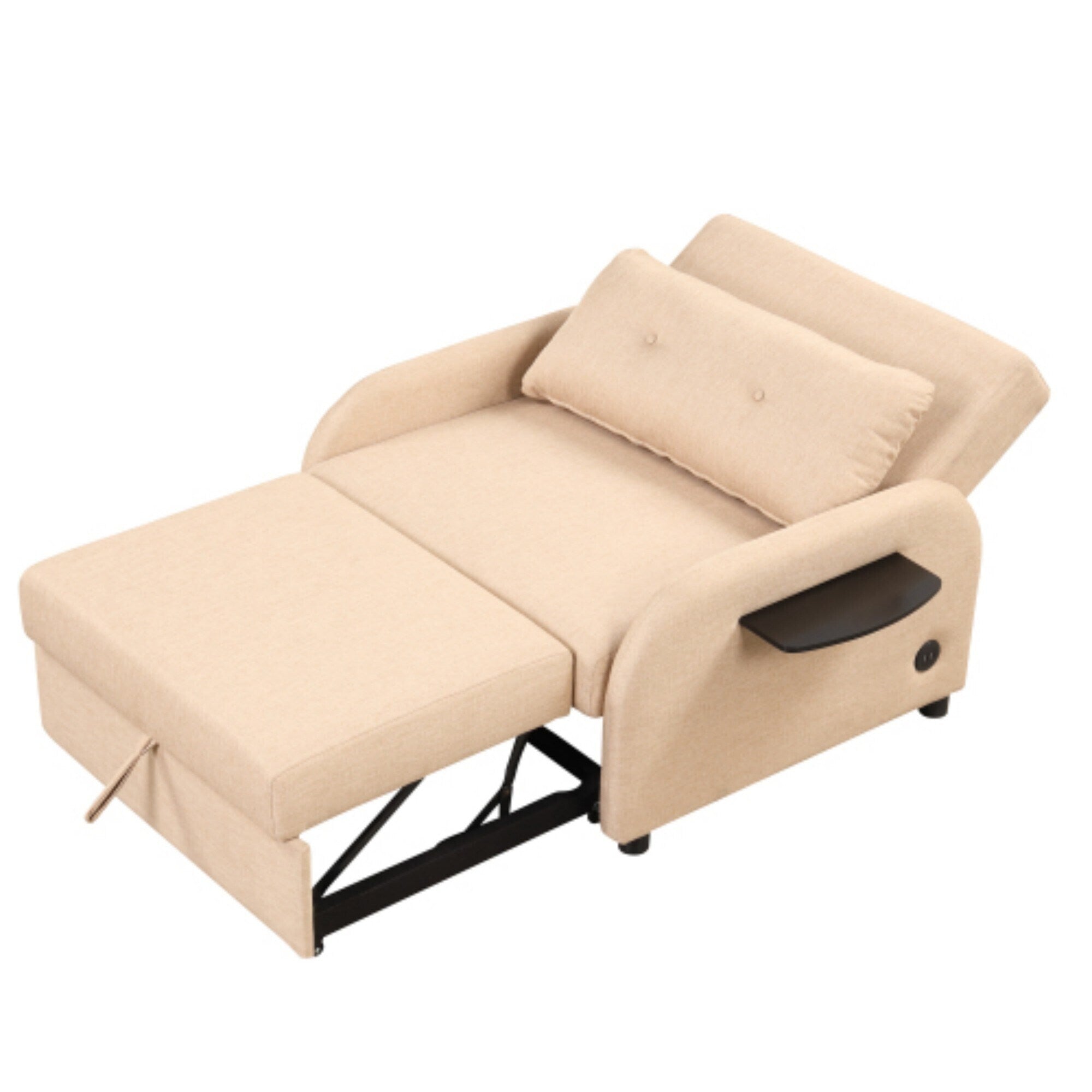 3-in-1-Schlafsofa mit ausziehbarem Tisch und USB-Anschlüssen von Harper&amp;Bright Designs
