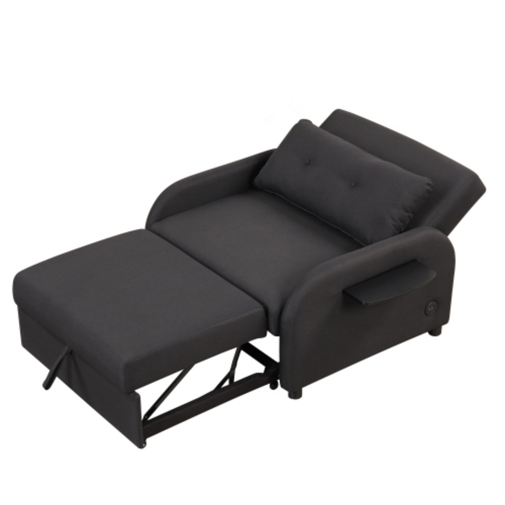 3-in-1-Schlafsofa mit ausziehbarem Tisch und USB-Anschlüssen von Harper&amp;Bright Designs