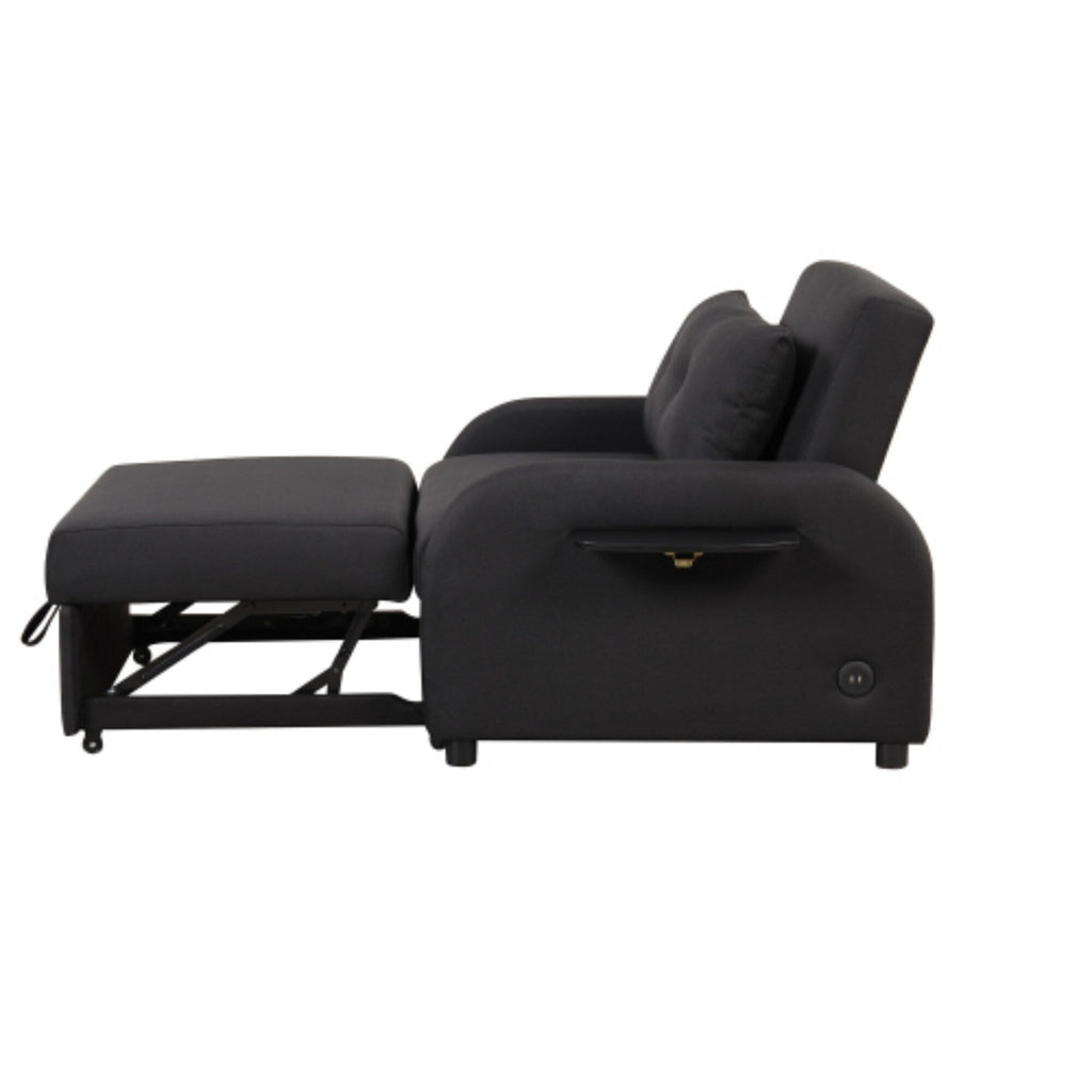 3-in-1-Schlafsofa mit ausziehbarem Tisch und USB-Anschlüssen von Harper&amp;Bright Designs