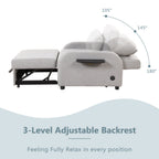 3-in-1-Schlafsofa mit ausziehbarem Tisch und USB-Anschlüssen von Harper&amp;Bright Designs