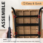 3-teiliges Bistro-Set aus Rattan für den Außenbereich, wetterfeste Rattanmöbel, Terrassenstühle mit Kissen