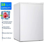 Kompakter Gefrierschrank mit 85 Litern Nutzinhalt und wendbarer Einzeltür