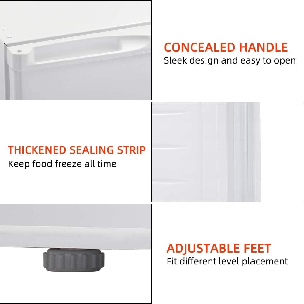 Kompakter Gefrierschrank mit 85 Litern Nutzinhalt und wendbarer Einzeltür