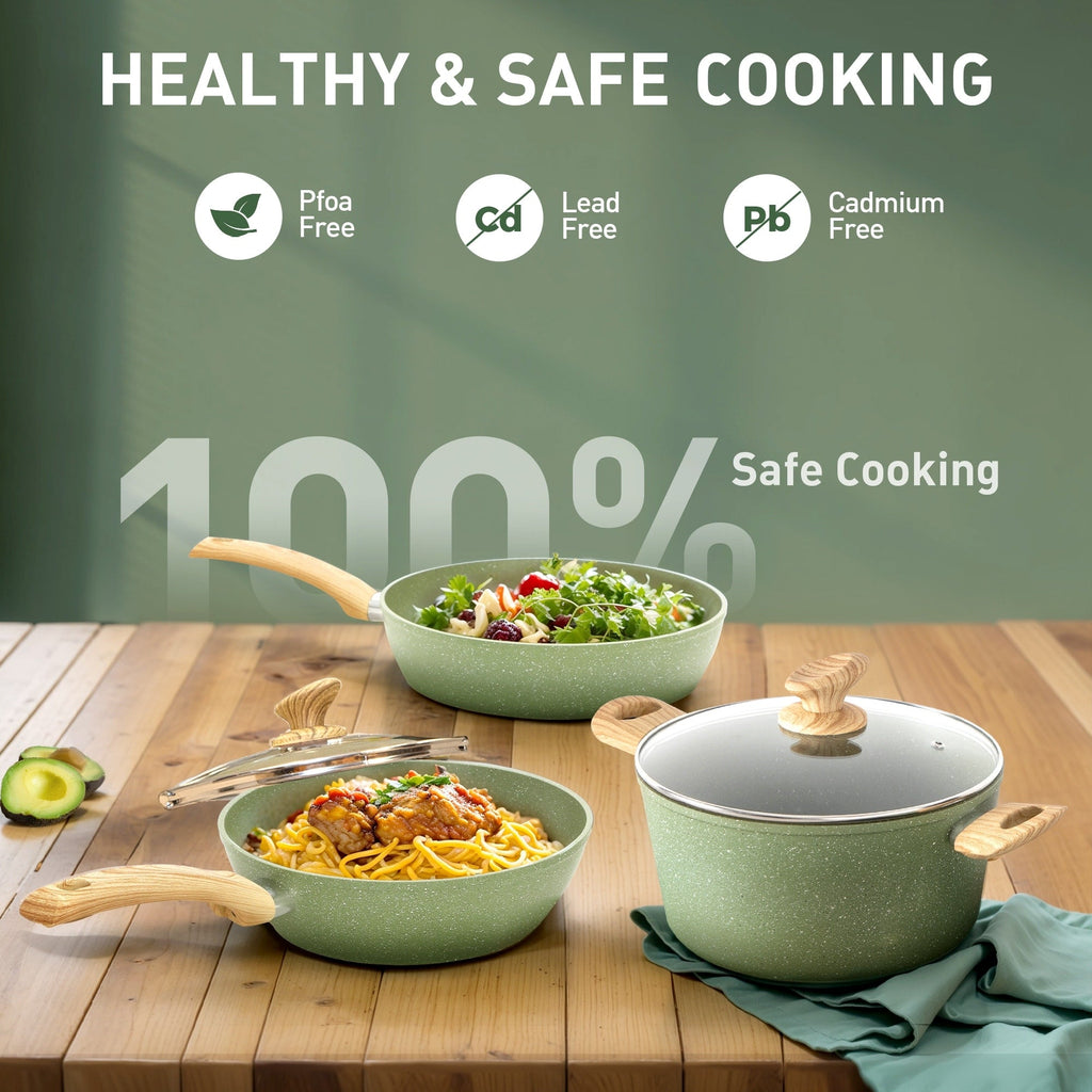 30-teiliges Küchen-Granit-Kochgeschirr- und Backgeschirr-Set, Kochpfannen-Set, Antihaft-Töpfe und -Pfannen-Set