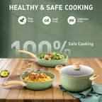 30-teiliges Küchen-Granit-Kochgeschirr- und Backgeschirr-Set, Kochpfannen-Set, Antihaft-Töpfe und -Pfannen-Set