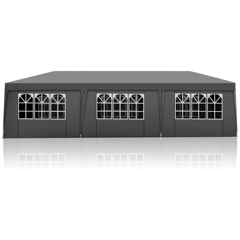 30x10FT Pop-up Oxford-Gewebe mit 8 Sandsäcken und 8 Seitenwänden mit Schleppersack-Überdachung - 30x10x8,8FT(BDH)