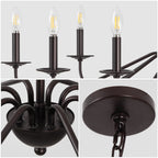 34,75 € 6-flammiger LED-Kronleuchter aus Eisen, von JONATHAN Y