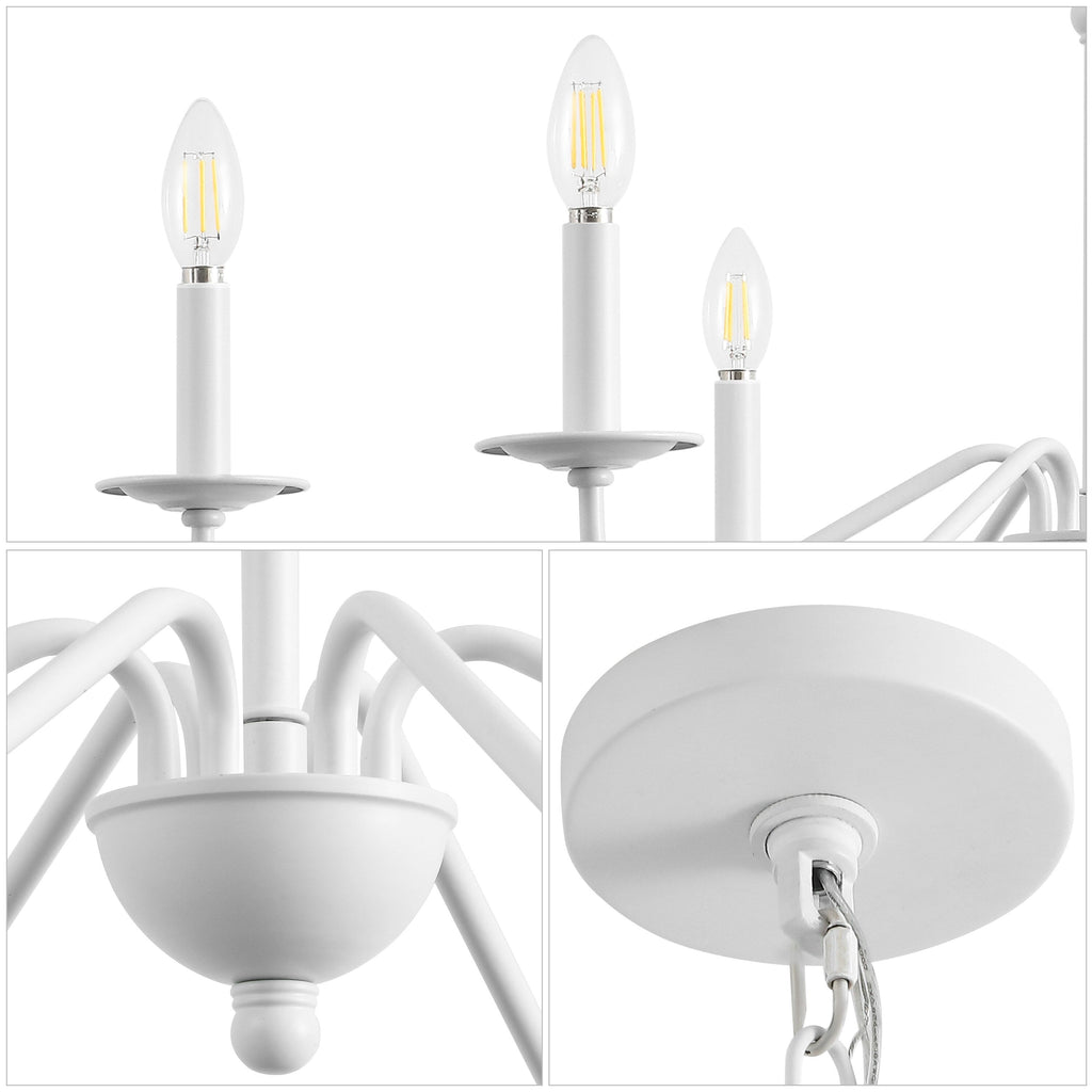 34,75 € 6-flammiger LED-Kronleuchter aus Eisen, von JONATHAN Y