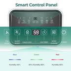 Luftentfeuchter für 3500 Quadratfuß (ca. 325 m²) große Räume wie Keller, Wohnräume, große Zimmer und Schlafzimmer sowie Garagen – geräuscharm