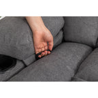 360° drehbarer Relaxsessel mit Massagefunktion, Heizung, USB-Anschluss und Getränkehaltern