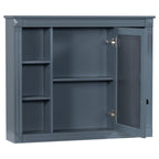 Moderner 36-Zoll-Waschtisch mit Aufsatzwaschbecken und Spiegelschrank, 2 Türen und 2 Schubladen