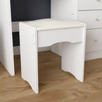 39,4 Zoll breites Schminktisch-Set mit Hocker und Spiegel