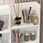 39,4 Zoll breites Schminktisch-Set mit Hocker und Spiegel