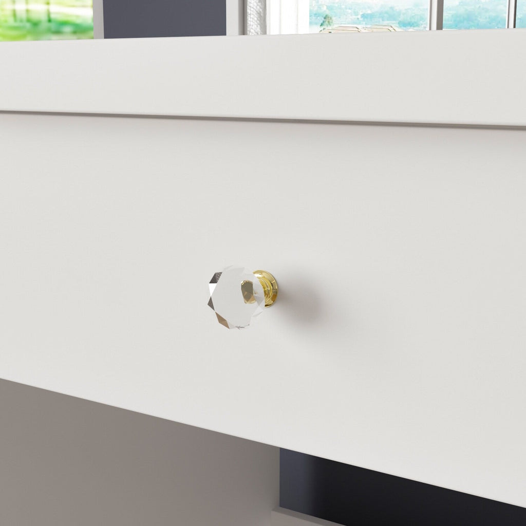 39,4 Zoll breites Schminktisch-Set mit Hocker und Spiegel