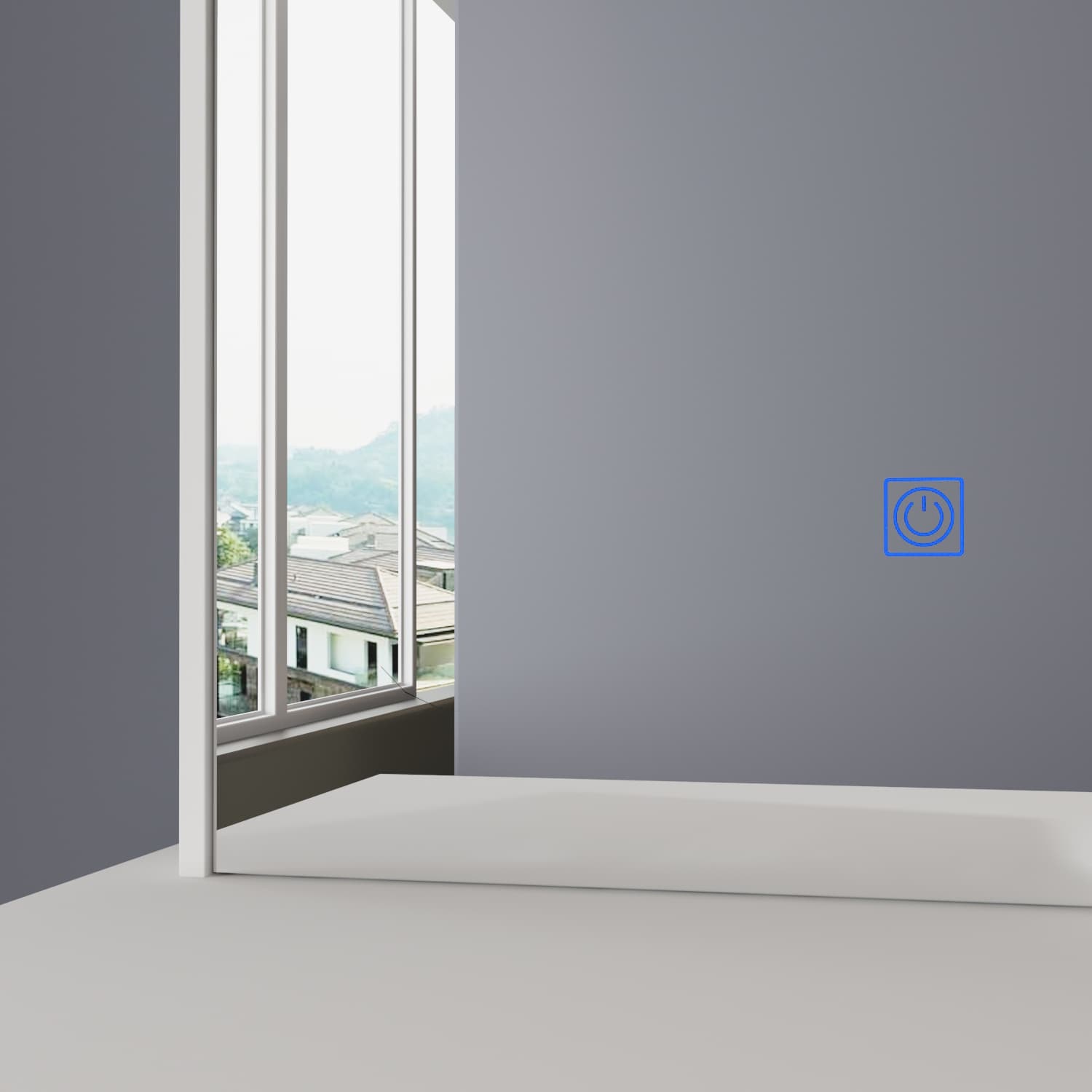 39,4 Zoll breites Schminktisch-Set mit Hocker und Spiegel