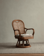 Ray Mini-Drehstuhl aus Rattan