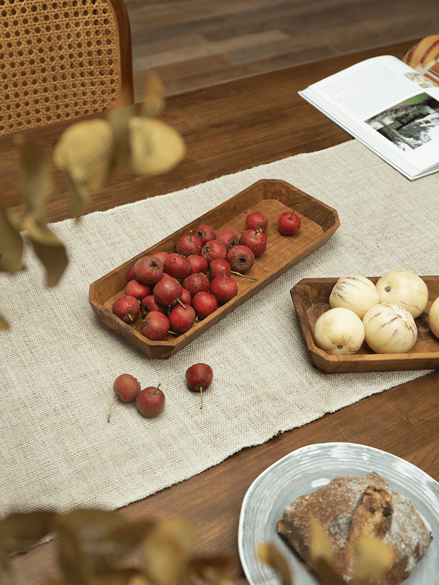 Abbey Teak Serving Tray 2PC
