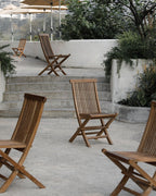 Klappbarer Esszimmerstuhl für den Außenbereich