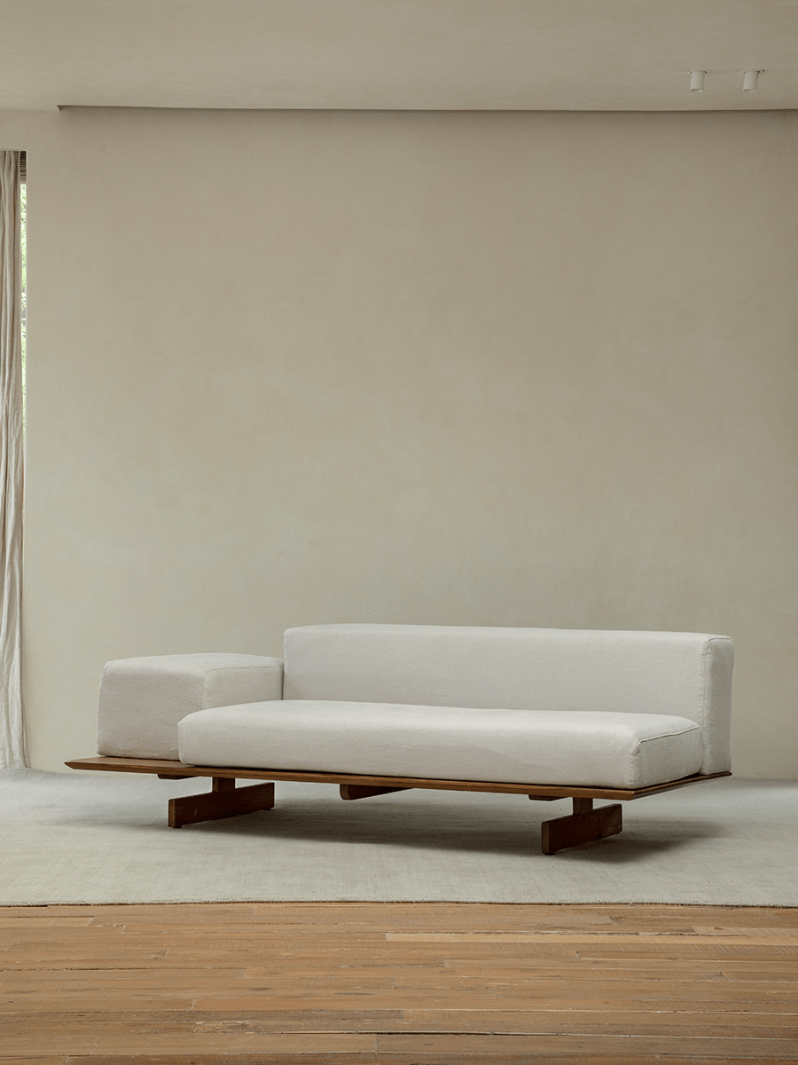 Modulares Sofa aus Tatami-Leinen