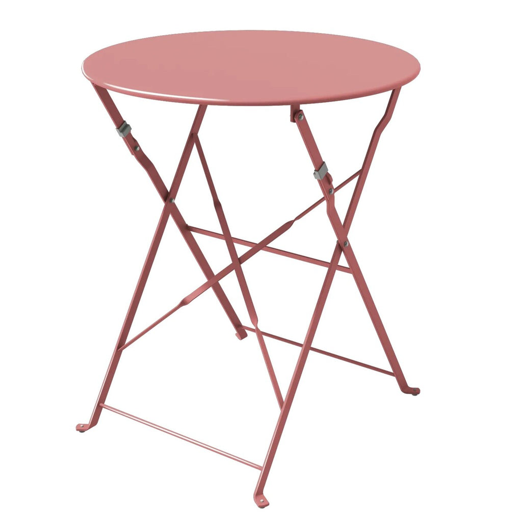 3-teiliges, klappbares Bistro-Set aus Metall, wetterbeständiges Sitzset für drinnen und draußen, für Terrasse, Garten