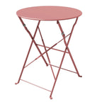 3-teiliges, klappbares Bistro-Set aus Metall, wetterbeständiges Sitzset für drinnen und draußen, für Terrasse, Garten