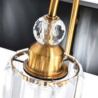 Moderne Spiegelbeleuchtung aus Chrom/Schwarz/Gold mit Kristalloptik für Badezimmer und WC, Wandleuchten, Waschtischleuchten