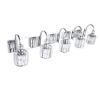 Moderne Spiegelbeleuchtung aus Chrom/Schwarz/Gold mit Kristalloptik für Badezimmer und WC, Wandleuchten, Waschtischleuchten