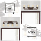 4/5/6-flammige Vintage-Badezimmerleuchte