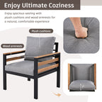 4-teiliges Gartenmöbel-Sofaset