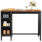 43 cm breite Kücheninsel, Küchentheke mit 5 offenen Regalen