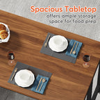 43 cm breite Kücheninsel, Küchentheke mit 5 offenen Regalen