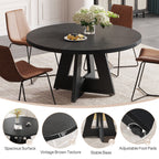 Runder Esstisch (47 cm) für 4 Personen, Landhausküchentisch, kleiner Esstisch aus Holz für Esszimmer und Wohnzimmer