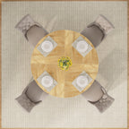 Runder Esstisch (47 cm) für 4 Personen, Landhausküchentisch, kleiner Esstisch aus Holz für Esszimmer und Wohnzimmer