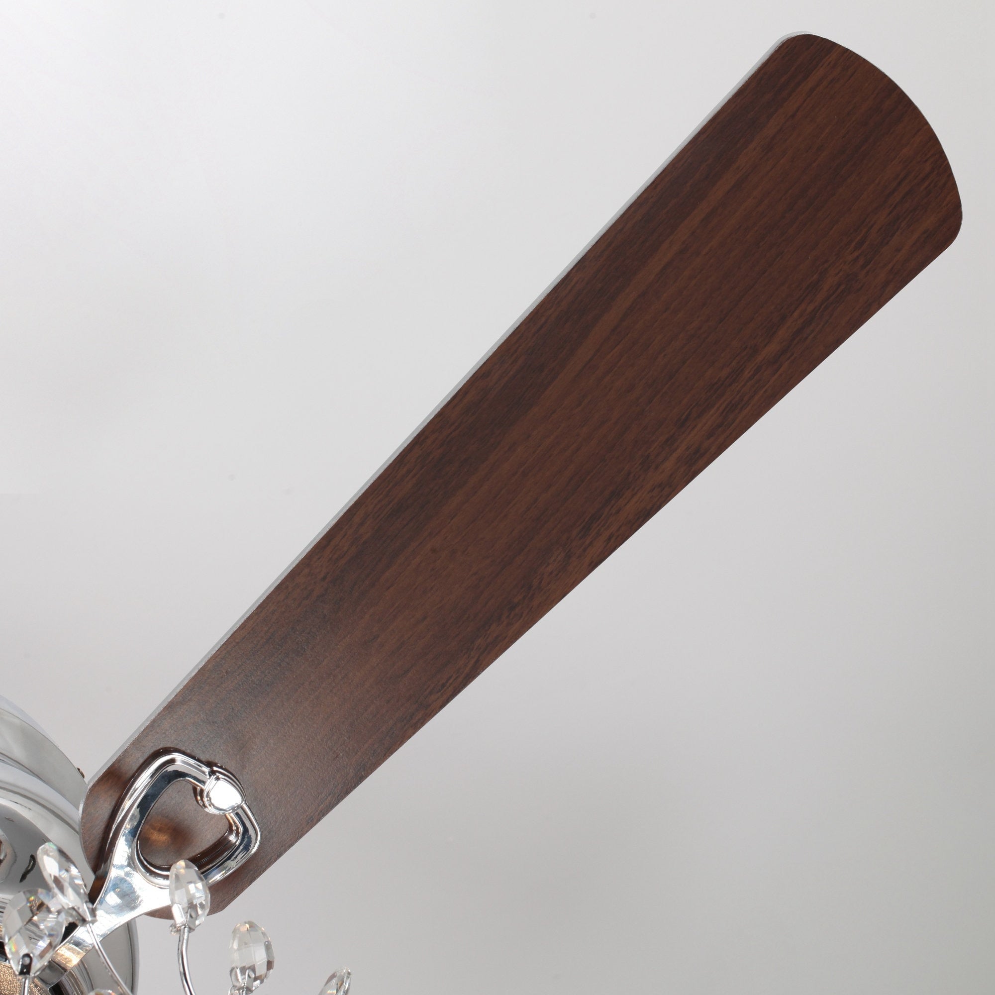 48-Zoll-Deckenventilator mit 5 Flügeln, Kristalloptik, reversibel, zur flächenbündigen Montage, inklusive Fernbedienung