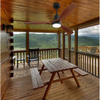 48- und 52-Zoll-LED-Deckenventilator mit integrierter Beleuchtung und Fernbedienung, reversibler Gleichstrommotor