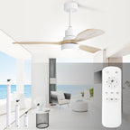 48- und 52-Zoll-LED-Deckenventilator mit integrierter Beleuchtung und Fernbedienung, reversibler Gleichstrommotor