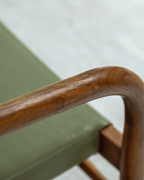 Halbmond-Ledersessel