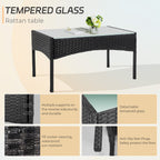 4-teiliges Gartenmöbel-Set aus Rattan, Outdoor-Rattan-Eckmöbel-Set mit Kissen