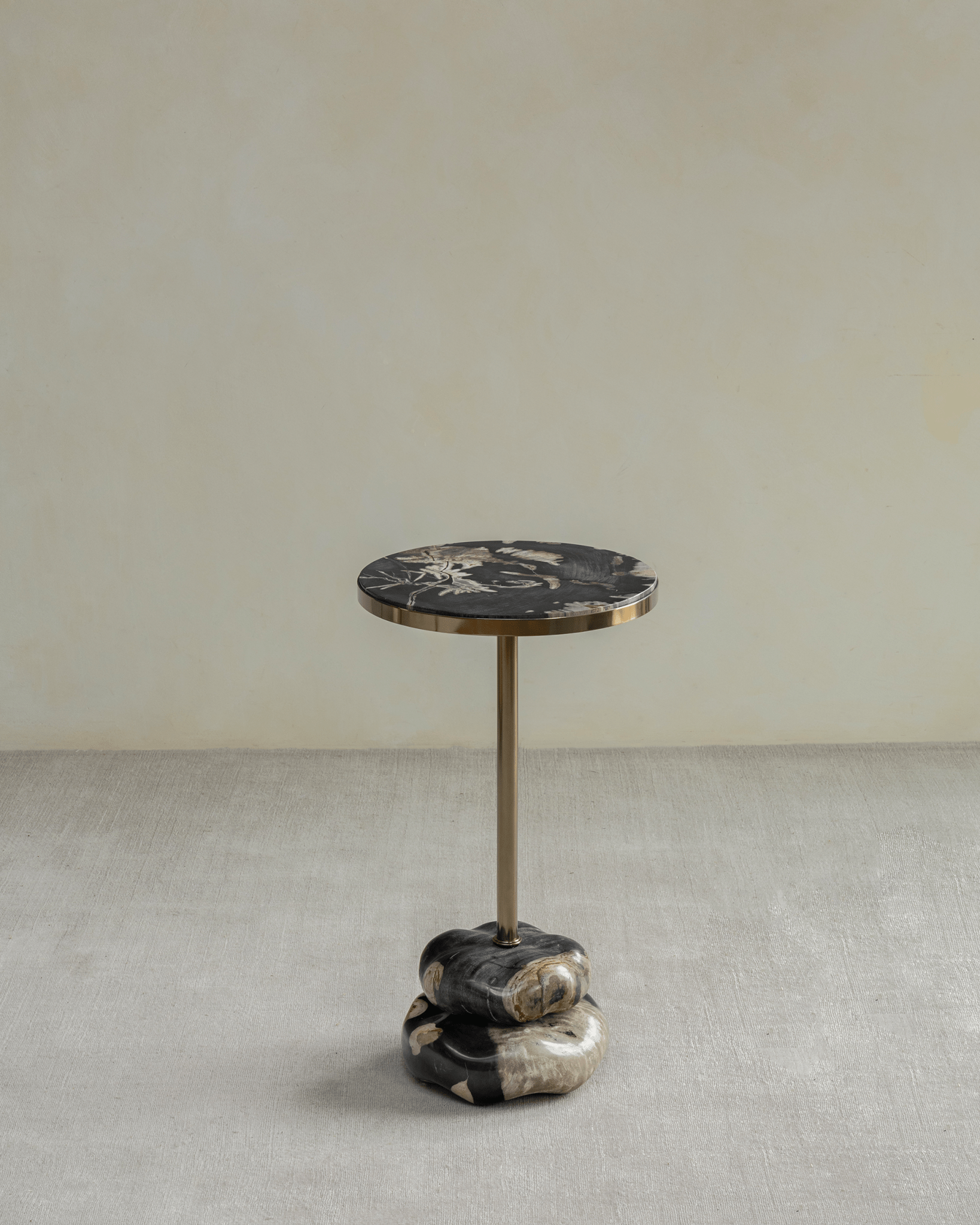 Lolli Petrified Wood Side Table